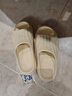 名创优品（MINISO）家居拖鞋男女情侣家用舒适浴室防滑防臭凉拖鞋夏 鹅蛋黄38-39 实拍图