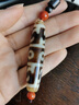 妍韵珠宝精品莲师法器三眼天珠吊坠南红玉髓祥云转运水晶玛瑙男女士款项链 实拍图