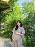 革曼孕妇装夏装2025新款时尚纯棉孕妇连衣裙中长款小个子夏季薄款裙子 杏色(优质版) XL(建议130-150斤) 实拍图