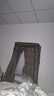 乐活时光简易衣柜布艺单人钢架衣橱出租房宿舍寝室家用衣服收纳架储物架 单排咖啡色（店长推荐款） 实拍图