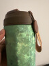 Stanisic纯钛保温杯男女士轻奢便携提绳高颜值双饮水杯生日礼物 冰花蓝-八角咖啡杯 420ml 实拍图