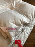 斯诺曼高档100支进口95%白鹅绒被羽绒被芯冬被 被子2.2*2.4m充1200g白色 实拍图