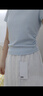 森马（Semir）代露娃|短袖t恤女短款修身圆领内搭25夏凉感V领上衣109325100006 实拍图