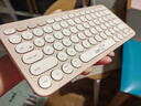 罗技（Logitech）时尚系列K380蓝牙键盘 笔记本电脑手机iPad平板MAC薄膜键盘 超薄便携办公键盘 K380line可妮兔 实拍图