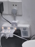【京东物流】纯铜插头转换器小米同款插座安全耐用USB带夜灯独立开关一转多孔家用插排板 灰色带插头 4开关（纯铜 2500W）夜灯+USB 实拍图