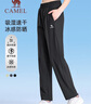 骆驼（CAMEL）冰感防晒运动裤女速干透气弹力休闲裤子 J25BARLG065 幻影黑 S 实拍图