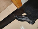 头层牛皮男士皮鞋软皮软底新款套脚百搭商务休闲鞋一脚蹬男鞋大码 黑色单鞋 41 (255mm) 实拍图