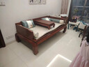 虎大师 红木家具非洲花梨（学名：刺猬紫檀）罗汉床三件套新中式卧室单人床休闲榻明清古典床榻 罗汉床三件套1.08米宽 实拍图