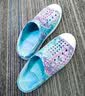Skechers斯凯奇童鞋女童洞洞鞋沙滩鞋夏季一脚套印花透气儿童凉鞋308004L 【彩虹】浅粉色/LTPK 32 实拍图