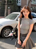 舒芳蝶（shufangdie）连衣裙女装2025夏季新款小个子穿搭一整套酷飒拽姐辣妹套装裙子女 灰色上衣+短裙 M 实拍图
