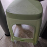 圣度朗加厚塑料凳子家用小凳子简约胶凳子客厅餐桌椅子茶几凳防滑小板凳 中大号带盖-绿色 高36cm 实拍图