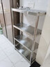 三只猩猩不锈钢厨房置物架落地不锈钢置物架厨房收纳架货微波炉架储物架柜 豪华升级加厚 长70宽30高120四层 实拍图