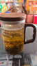 绿昌明月牙玻璃茶杯耐高温茶水分离木把办公个人专用过滤喝水绿茶泡茶器 实拍图
