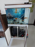 森森（SUNSUN）大型鱼缸底过滤水族箱客厅家用落地玻璃生态金鱼缸 超白款升级底滤 0.8米长35cm宽（黑白可选） 实拍图