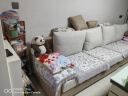 全友家居 现代简约布艺沙发家用大户型L型沙发客厅实木架贵妃转角沙发 实拍图
