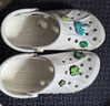 crocs卡骆驰洞洞鞋贝雅男鞋女鞋轻便耐磨一脚蹬拖鞋休闲鞋|10126 白-100 40 (250mm) 实拍图