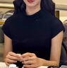 欧迪惠（Oudihui）休闲裤女装夏季新款2025年茶系穿搭小个子衣服运动阔腿裤子女套装 上衣+裤子【配腰带】 S 【建议80-95斤】 实拍图