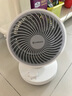 艾美特（AIRMATE）空气循环扇桌面电风扇家用节能遥控迷你小风扇台式小巧桌面扇涡轮循环对流大风量摇头轻音低噪宿舍 旋钮款【轻音节能+小巧便携】大风力 实拍图