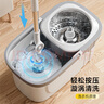家杰优品旋转拖把2布家用一拖净免手洗2025省力拖把带桶套装拖布吸水墩布 实拍图