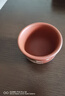 谦君宜兴紫砂主人杯原矿全手工带泥绘功夫茶具大号个人品茗单杯茶碗盅 红泥（山水款） 单只 实拍图
