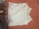 百图betu女装夏季新款吊带衫丝质缎面美背交叉带V领背心女2304T58 白色 M 实拍图