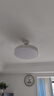欧普照明（OPPLE）变频静音风扇灯led全光谱隐形吊扇灯一体客厅灯餐厅吊扇灯语音 双环白48寸+语音控制+遥控+三色 实拍图