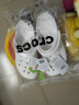 卡骆驰crocs洞洞鞋贝雅卡骆班轻便耐磨一脚蹬休闲鞋|205089 深蓝/辣椒红-4CC 39 (240mm) 实拍图