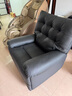 乐至宝LAZBOY轻奢真皮功能单椅懒人沙发客厅落日哈尼手动黑色【7天发】 实拍图