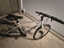 兰令公路车自行车700C成人男碟刹变速赛车学生女城市通勤代步单车 风行者 太空银 钢架 700C 直把 700C 24速 定位变速 内走线 线碟 40刀 实拍图