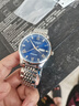 冠琴（GUANQIN）瑞士认证手表男士机械表防水夜光全自动名表多功能双日历商务男表 精钢蓝面-机械机芯-礼盒包装 实拍图
