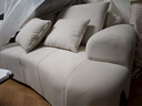 轻奢极简真皮沙发奶油风直排三人四人法式小户型沙发客厅简约现代 猫爪布 多人位3.1米 实拍图