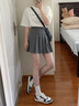 浪莎百褶裙女秋季2025新款高腰显瘦学院风a字半身裙小个子jk西装短裙 实拍图