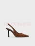 CHARLES&KEITH豹纹尖头气质包头凉鞋高跟鞋生日礼物送女友CK1-60280451 ANIMAL PRINT BROWN棕色/深棕色 36 （230） 实拍图