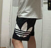 adidas居家拼接运动短裤男装阿迪达斯官方三叶草H09357 黑色/白 L(参考身高:185~188CM) 实拍图