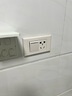 西门子(SIEMENS)开关插座 一开单控开关面板 致典雅白色 实拍图