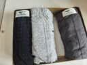 七匹狼男士内裤男生纯棉抗菌100%全棉高端平角四角男内裤大码裤衩裤头男 100%纯棉全裤10A抗菌-黑色+浅花灰+深花灰+藏青 4条 3XL (185) 建议170-190斤 实拍图