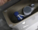 海立通用马桶水箱配件排水阀老式连体抽水下出水阀坐便器冲水阀SJ26蓝 实拍图