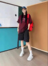 尤克达蒂（yookdd） 工装短裤女夏季凉感薄款运动速干外穿冰丝宽松显瘦休闲五分裤 工装短裤黑色 L 【建议100-120斤】卡码拍大 实拍图