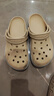 卡骆驰crocs洞洞鞋贝雅卡骆班轻便耐磨一脚蹬休闲鞋|205089 冬日白/彩色-1LI 41 /42(260mm) 实拍图