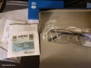 依视路（ESSILOR） 新款商务男镜架时尚镜框女配依视路镜片近视定制眼镜网上配镜 金属-全框-2001BK-黑色 镜框+依视路A4防蓝光1.60现片 实拍图
