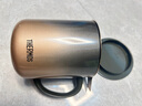 膳魔师（THERMOS）马克杯不锈钢茶杯大容量把手杯商务办公保温咖啡杯毕业礼物TEMC 【镀钛茶漏】日暮金 400ml 实拍图
