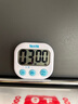 百利达（TANITA）日本品牌家用厨房闹钟电子计时器定时器TD-384大铃音倒计时器 白色 实拍图