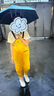 羚特下水裤连体裤户外玩水下水裤防水服涉水服雨靴一体-卡通黄35码 实拍图