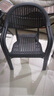 莫 家（MO JIA）莫家户外椅子阳台庭院休闲凳餐椅奶茶店摆摊椅室外桌椅靠背椅单椅 1张爱士堡椅(黑色) 实拍图
