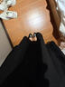 邦帛世a字长裙女正装春夏款伞裙职业长裙衬衫半裙面试裙子黑色半身裙 职业西装裙【黑】 M 推荐【85斤-105斤】 实拍图