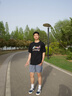 李宁（LI-NING）短袖t恤男夏季薄款凉感冰丝体恤宽松休闲透气棉质圆领运动上衣 黑色-新款彩标 L /175 (120-145斤) 实拍图