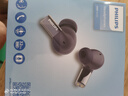 飞利浦（PHILIPS）真无线降噪蓝牙耳机入耳式耳机运动跑步迷你音乐静谧通话重低音游戏适用于华为苹果TAT3569-蓝 实拍图