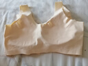 浪莎（LangSha）妈妈内衣女文胸无钢圈中老年无痕背心薄款前排扣聚拢大码胸罩 肤色 L （建议100-120斤） 实拍图