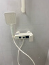 田园沐歌枪灰简易淋浴花洒套装分体式按键沐浴室浴缸冷热淋浴水龙头 奶白二档按键数显花洒（带升降） 实拍图