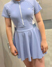 李宁（LI-NING）泳衣女连体裙式游泳衣遮肚显瘦抗氯速干温泉泳装546 蓝色 XL  实拍图